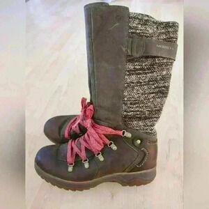 Merrell Eventyr Peak Bungee Cord Tall Leather Boots Women Size 8